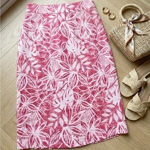 Ripskirt Hawaii Red and Pink A-Line Skirt